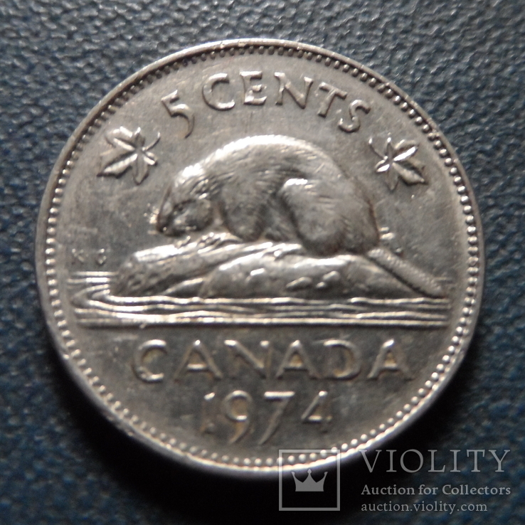 5 центов   1974  Канада     (Г.1.6)~, фото №2
