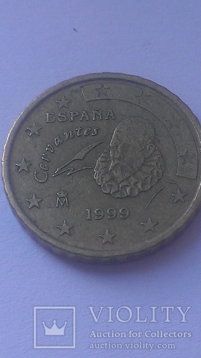 Испания, 10 евроцентов.  KM#1043. Мигель де Сервантес, фото №3