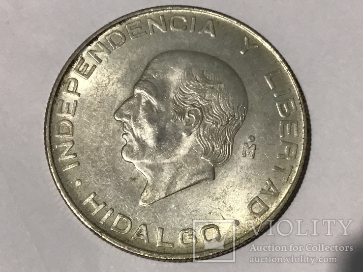 5 песо серебро 1956 года, фото №2