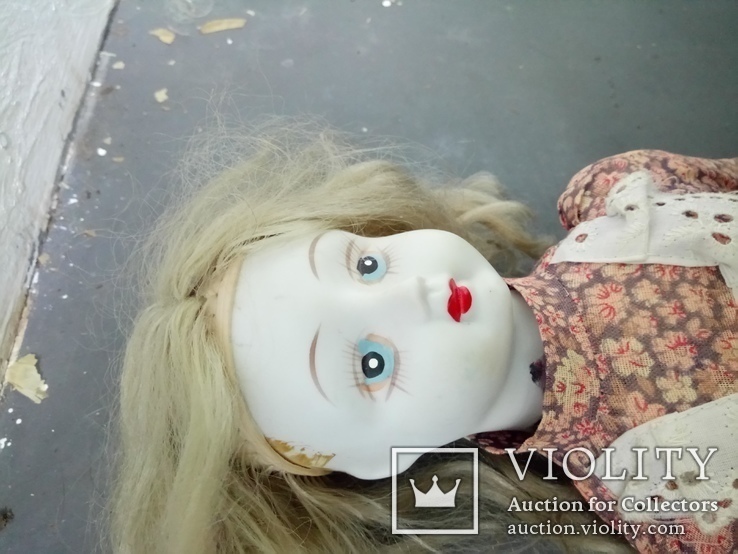 Фарфоровая высокая кукла на реставрацию., фото №11