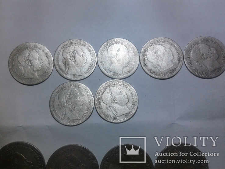 Погодовка монет Австро-Угорщини 10 та 20 крейцерів Франца Йосифа, фото №8