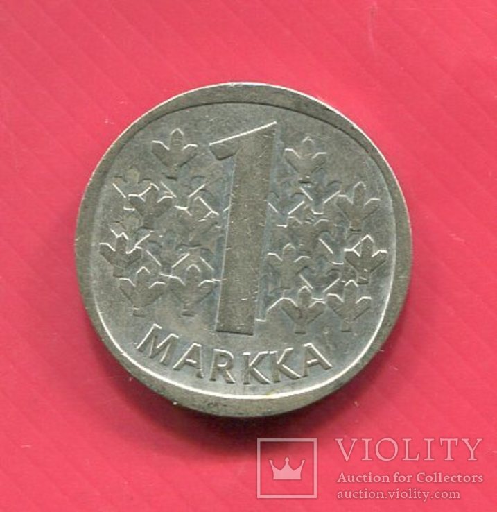 Финляндия 1 марка 1967 серебро, фото №2