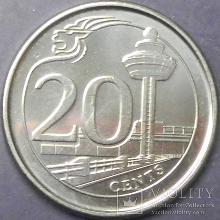 20 центів Сінгапур 2013, фото №2
