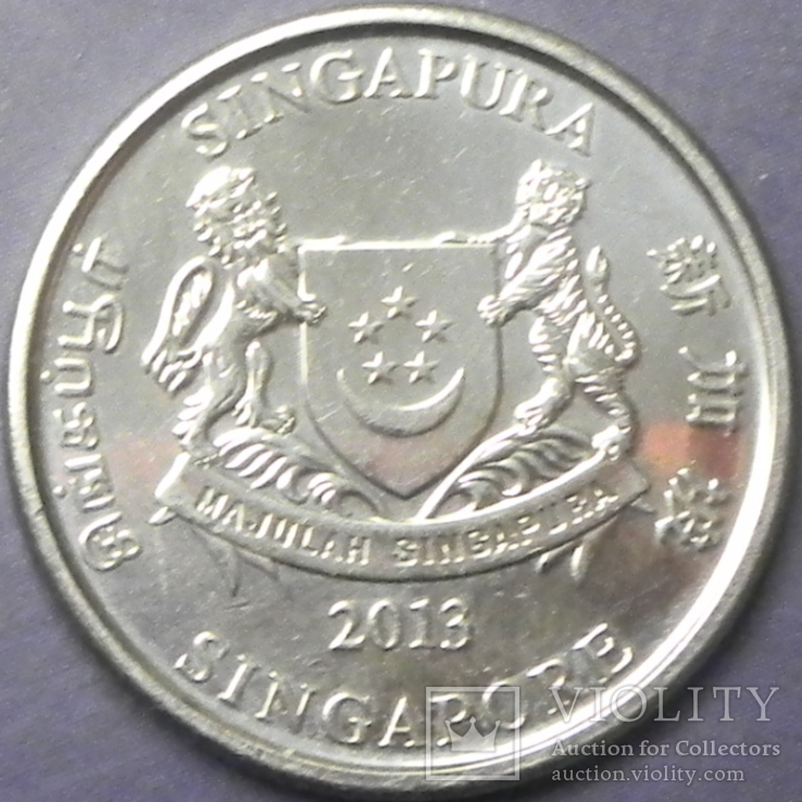 20 центів Сінгапур 2013, фото №3