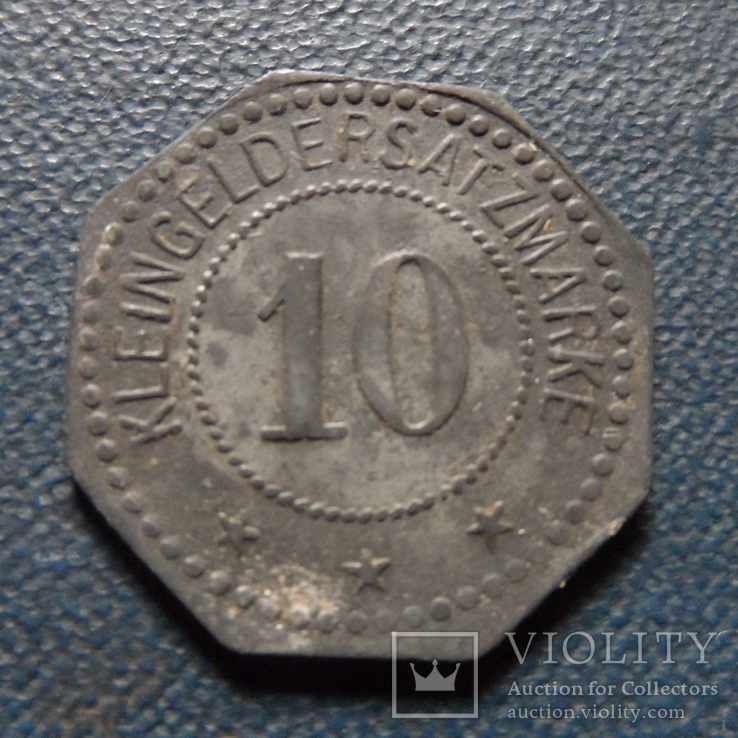 10  пфеннигов 1917 Эленсбург Германия    (Г.3.45)~, фото №3