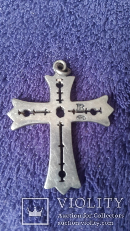 Набор из серебра два крестика и цепочка, фото №6