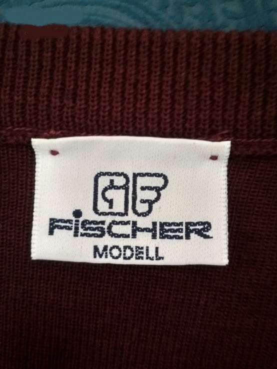 Джемпер.Пуловер FISCHER Германия шерсть большой p-p 64, фото №6