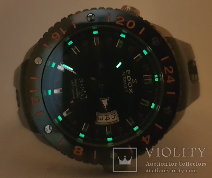 Edox Class 1 Titanium GMT Automatic, фото №9