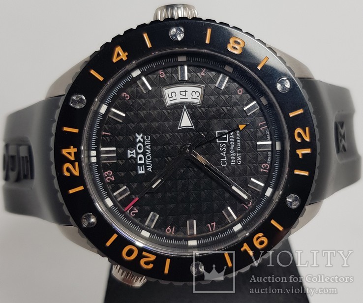 Edox Class 1 Titanium GMT Automatic, фото №2