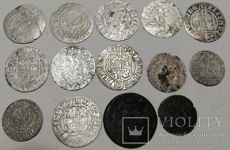 Средневековые монеты 14 шт, фото №3