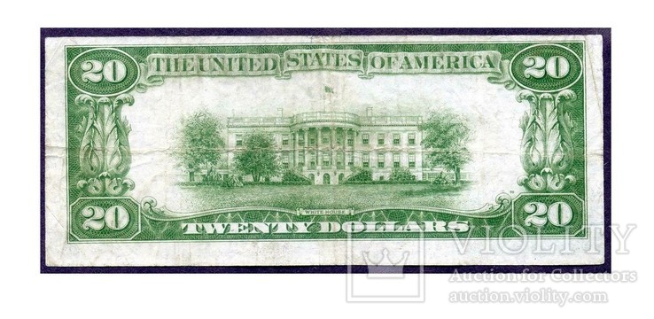 20 Долларов США 1934 Год, фото №3