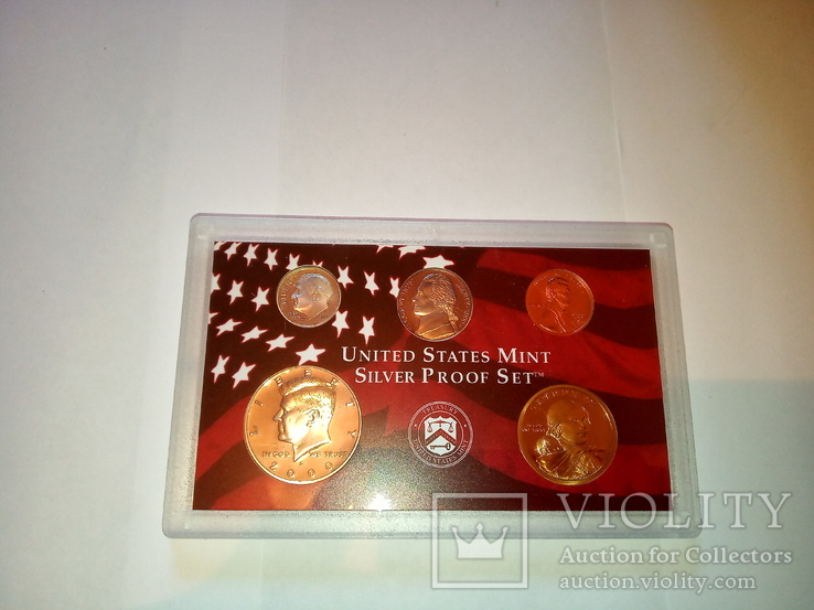 Набор Монет США (2001 год) Серебро (Пруф) (S), фото №2