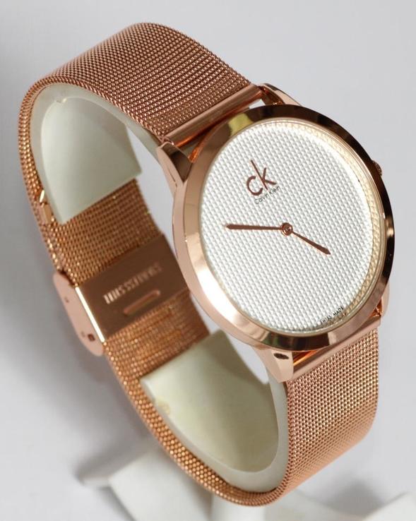 Наручные часы Calvin Klein K3M2212Y с золотым ремешком, numer zdjęcia 3