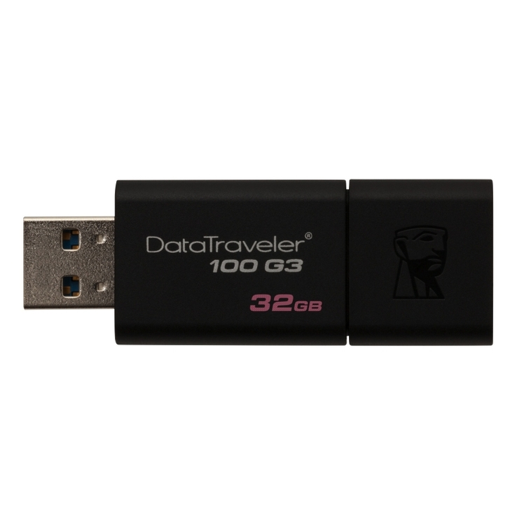 ФЛЕШ ПАМЯТЬ (флешка) Kingston DataTraveller 100 32 ГБ USB 3.1/3.0/2.0 (DT100G3/32GB)