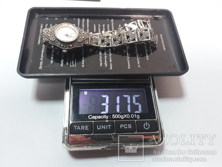 Часы женские с серебра 925 пр ( Japan ) вес 31 гр., фото №6
