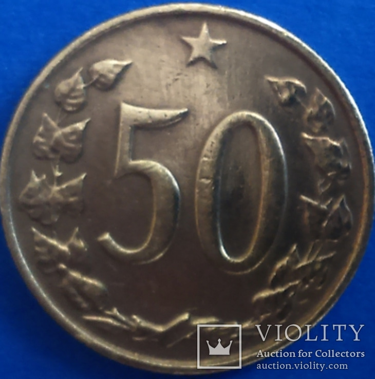 Чехословаччина (CSSR) 50 гелерів 1965, фото №2