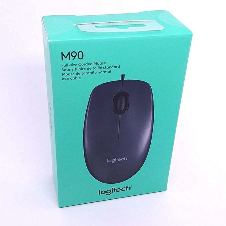 Проводная мышь (мышка) M90 USB Grey (910-001794), фото №7
