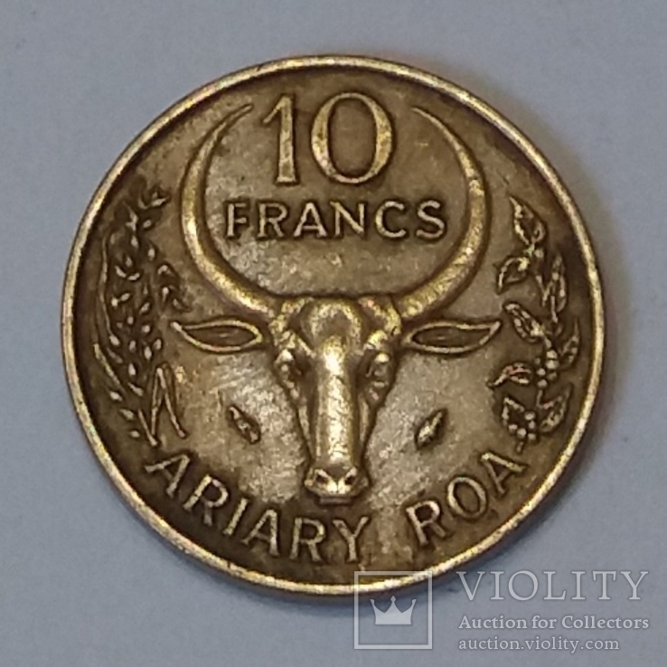 Мадагаскар 10 франків, 1981