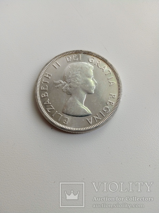 1 доллар 1963г.  Канада, фото №2