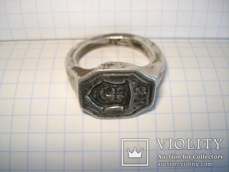 Серебряный перстень, герб Шелига, 17 века, фото №2