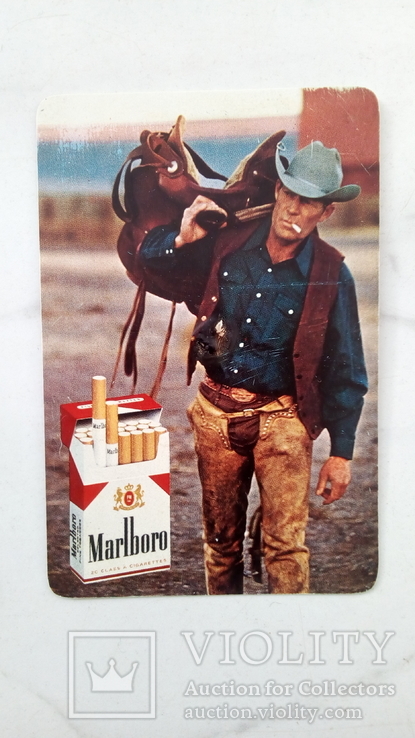 Календарик Ковбой Marlboro 1974 год