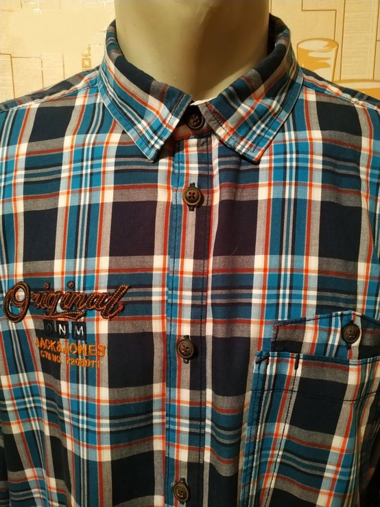 Рубашка JACK&amp;JONES Индия коттон p-p XL, фото №6