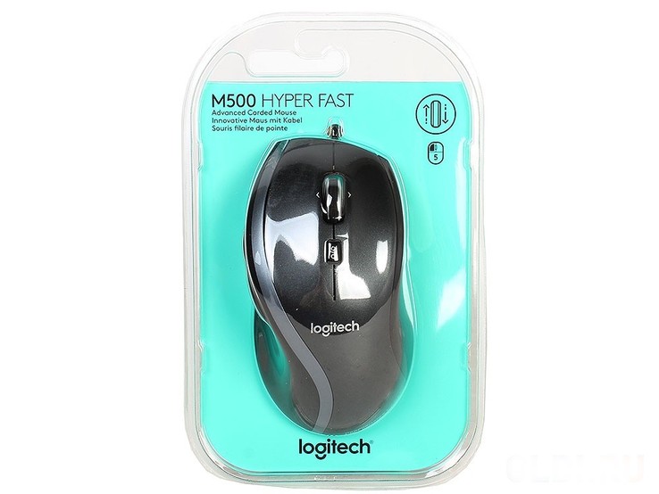 Проводная мышь (мышка) Logitech M500 (910-003726) Black USB лазерная, фото №6