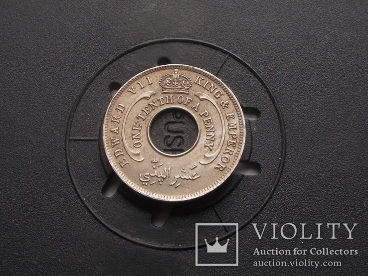 Британская Западная Африка 1/10 пенни, 1908 (№8), фото №3