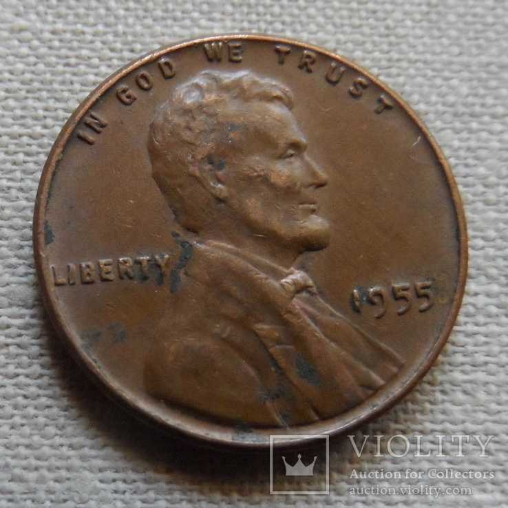 1 цент 1955  США     (Г.7.65)~