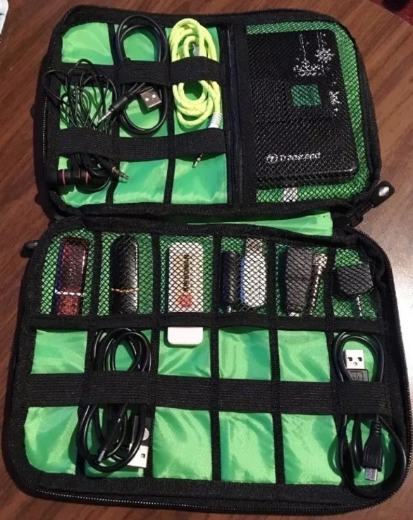 Органайзер для аксессуаров, флеш-карт, шнуров, USB-накопителей, фото №3
