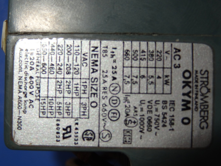 OKYM 0 G 22 Контактор STROMBERG, фото №6