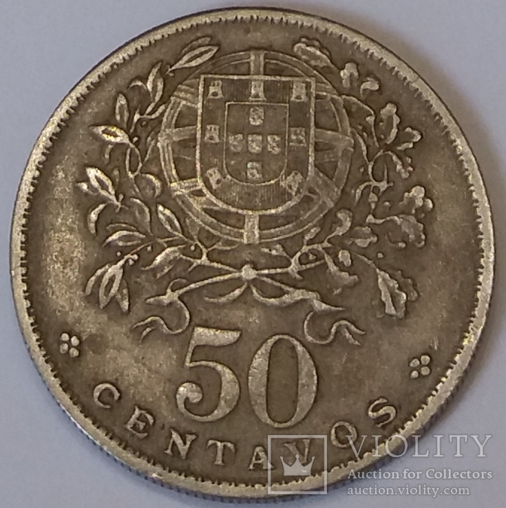 Португалія 50 сентаво, 1966