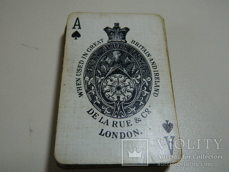 Карты игральные винтажные DE LA RUE &amp; CO. LONDON., numer zdjęcia 2