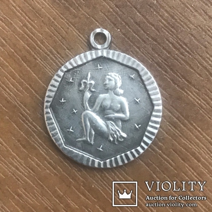 Кулон Знак Зодиака «Дева», серебро 835., фото №2