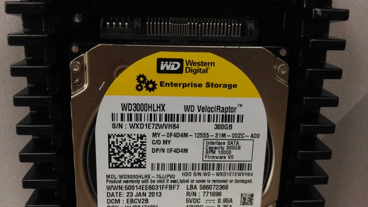 Жесткий диск WD VelociRaptor 300Gb 10000RPM, фото №3