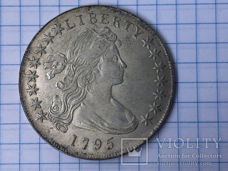 1 доллар 1795 год копия, фото №3