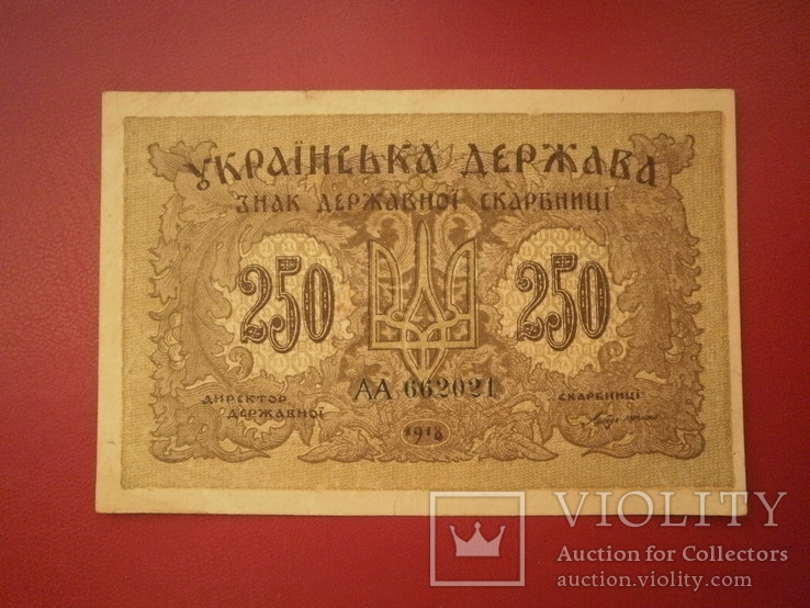 Україна 1918 рік 250 карбованців., фото №2