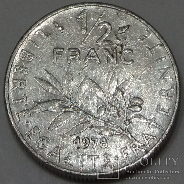 Франція ½ франка, 1978