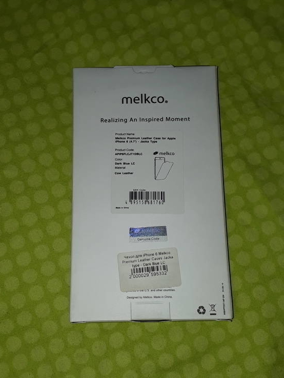 Кожаный чехол для iPhone 6 Melkco Jacka Cases (dark blue), фото №3