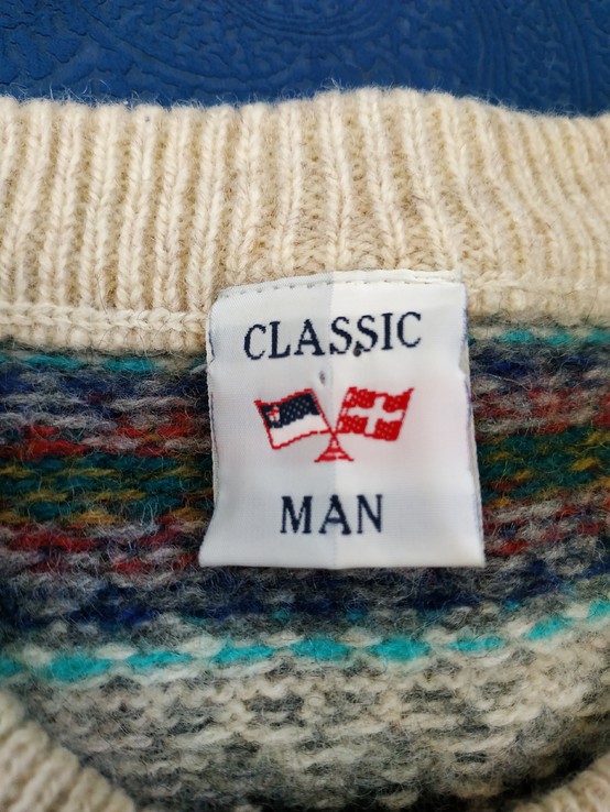 Свитер зимний CLASSIC MAN (SHETLAND WOOL) p-p M, фото №8