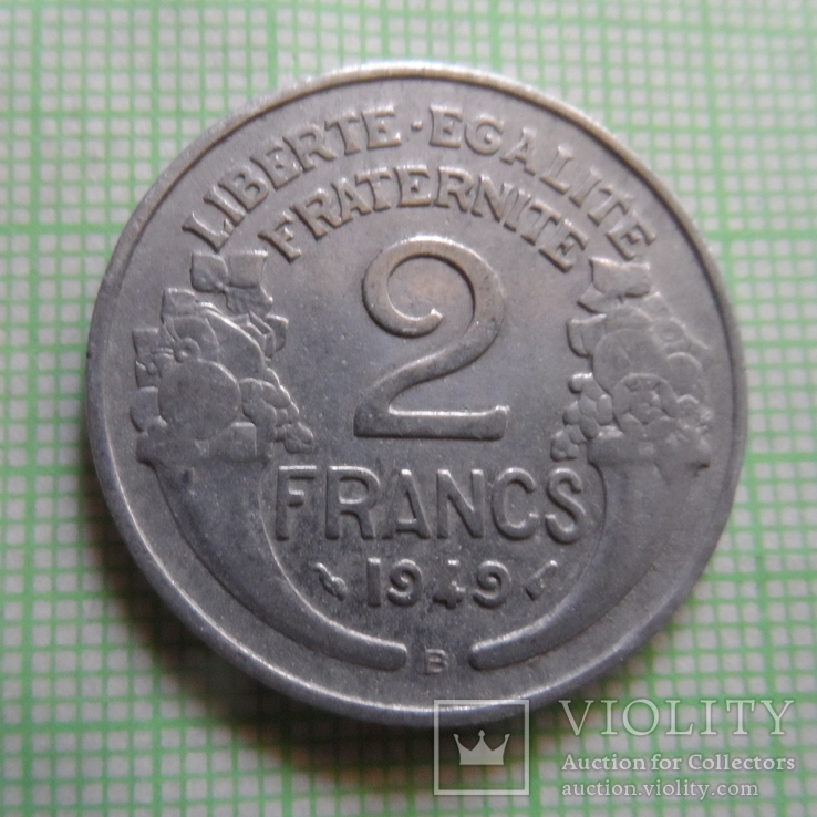 2 франка 1949 В  Франция   (Р.4.26)~