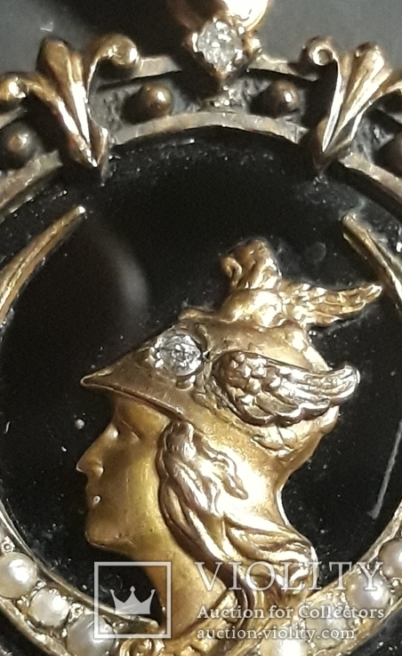 Старинный золотой медальон- кулон, фото №5