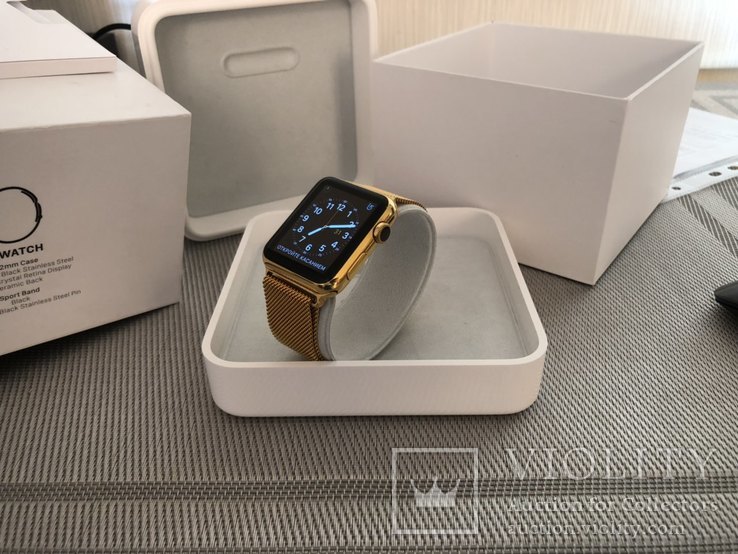 Часы Apple Watch позолота 24 карата, фото №3