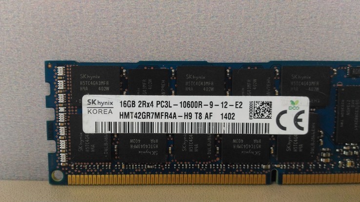 Оперативная память для сервера SK Hynix DDR3 16GB ECC Reg, фото №4