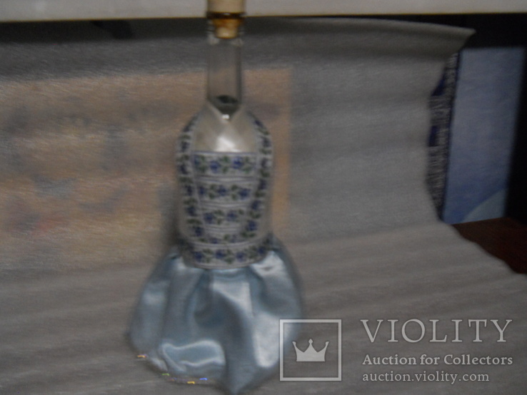 Свадебная бутылка в украинском платье, фото №2