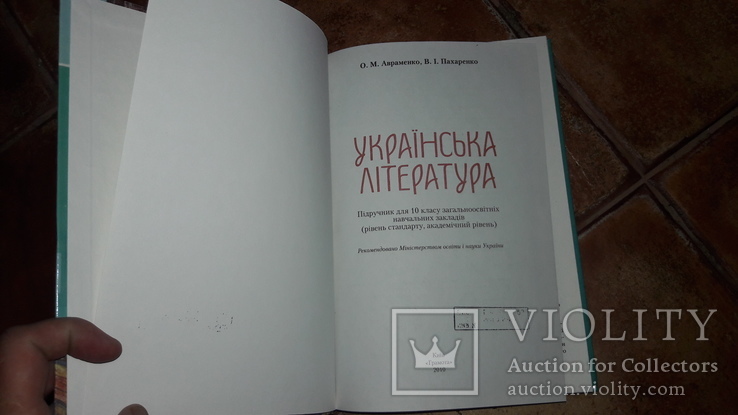 Українська література Авраменко 10 клас  2010 учебник, фото №3