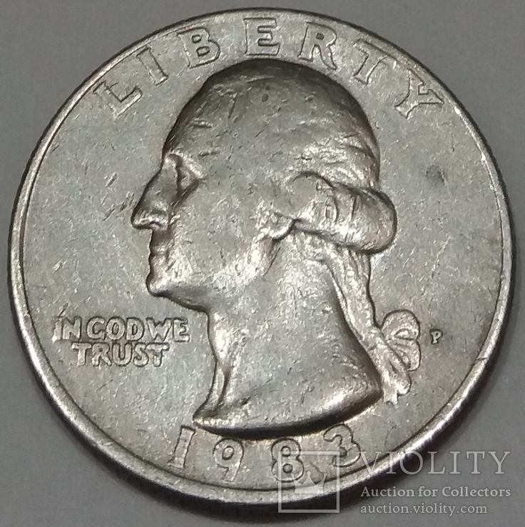 США ¼ долара, 1983, фото №2