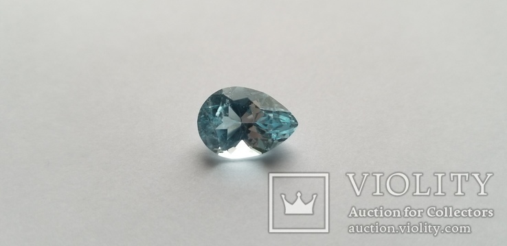 Топаз природный голубой 26.55ct, комплект капли, фото №4