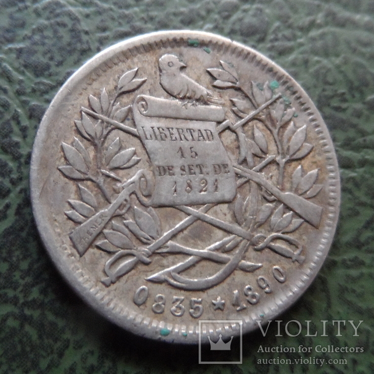 1 реал 1890 Гватемала серебро   ($1.2.22)~, фото №5