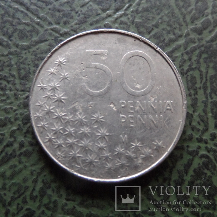 50 пенни 1992  Финляндия   ($1.5.7)~, фото №3